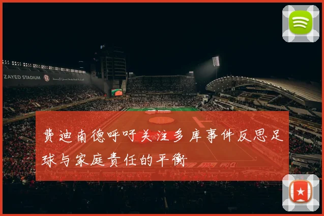 费迪南德呼吁关注多库事件反思足球与家庭责任的平衡